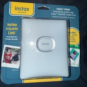 Fujifilm instax SQUARE Link Smartphone Printer - White and Silver Accents